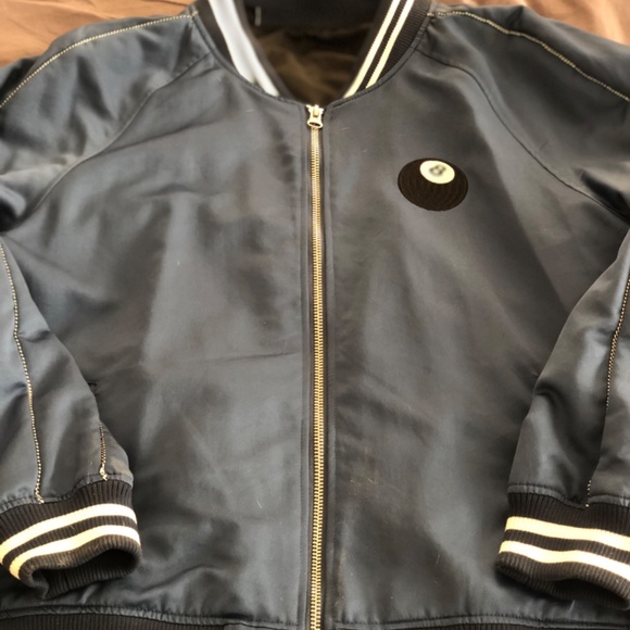 Satin bomber jacket 8 ball , blue , nice details , ( STUSSY/ FRESHJIVE  … - Picture 3 of 10